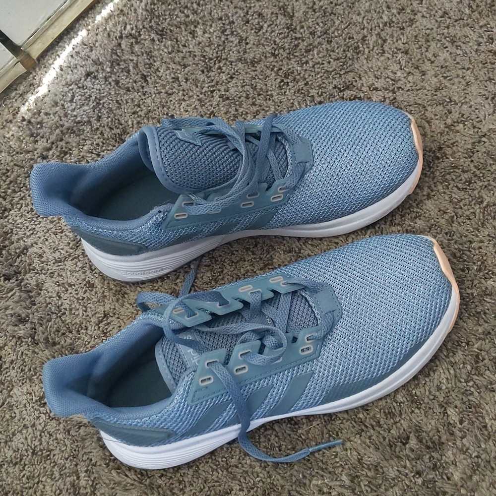 Adidas Baby Blue/Peach Running Shoes 8.5
